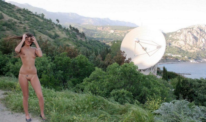 Эксгибиционистка в Крыму