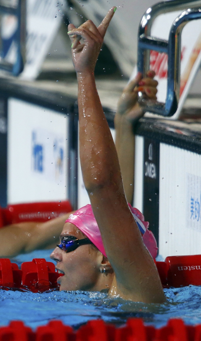 Пловчиха Юлия Ефимова в купальнике