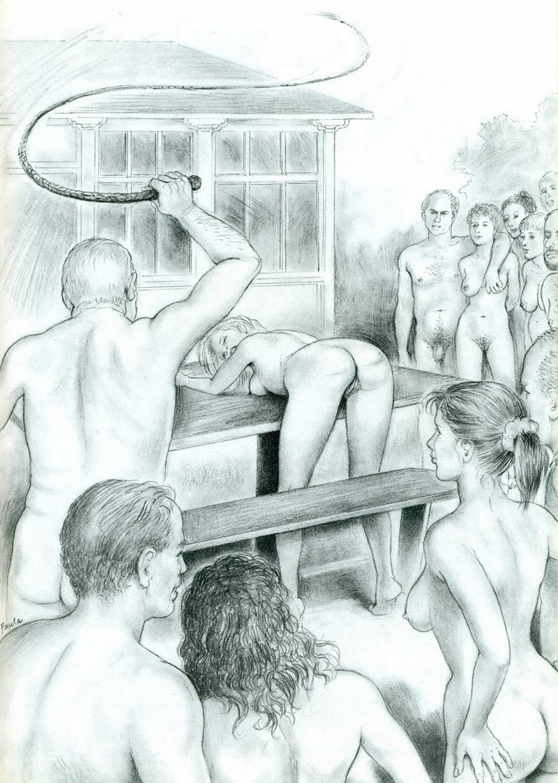 Порка голых девок розгами