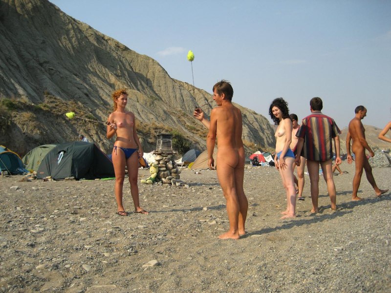 Реальный нудиский пляж