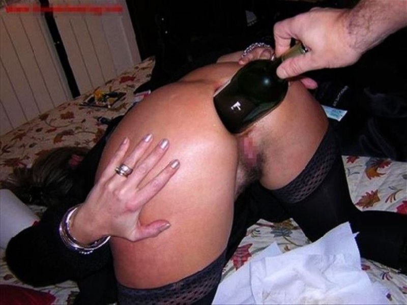 Любительский фистинг в чулках