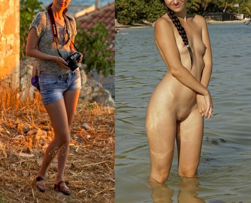 Одетые и раздетые выпускницы