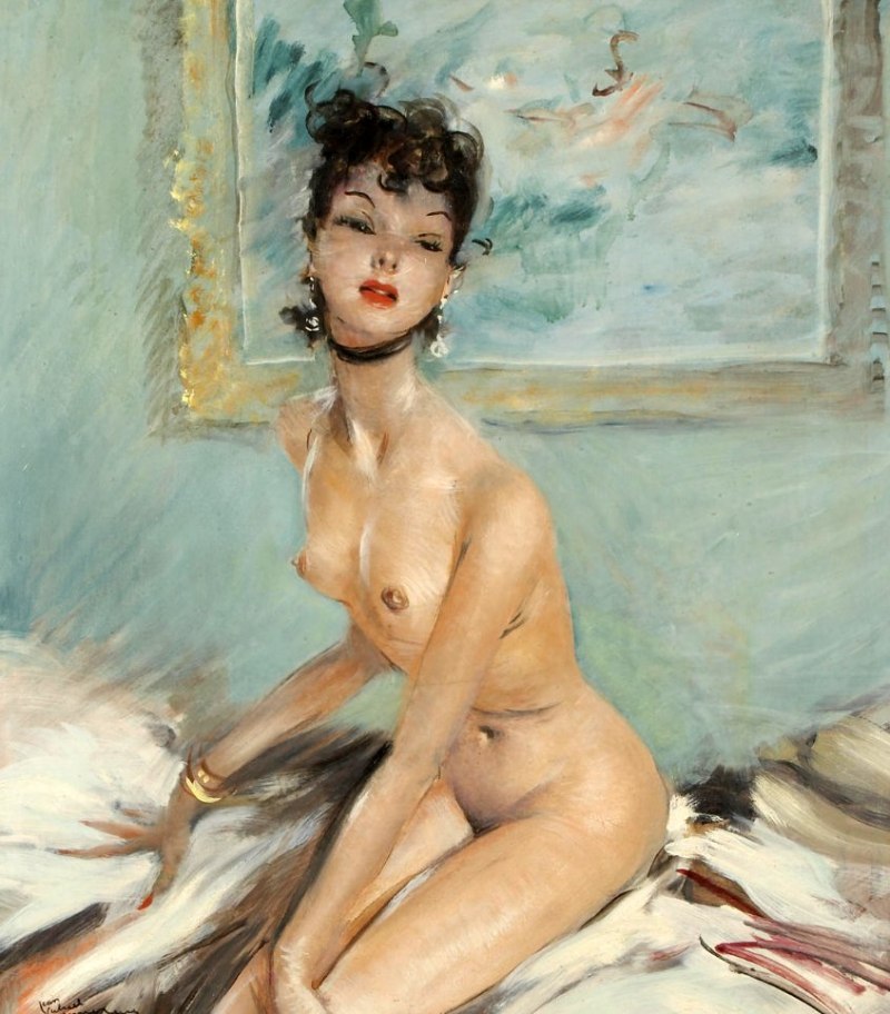 Жан Габриэль Домерг художник в стиле ню