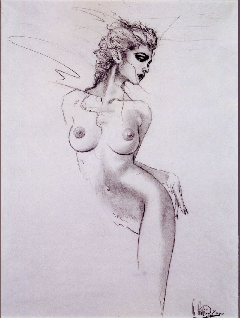 Рисунки карандашом голые