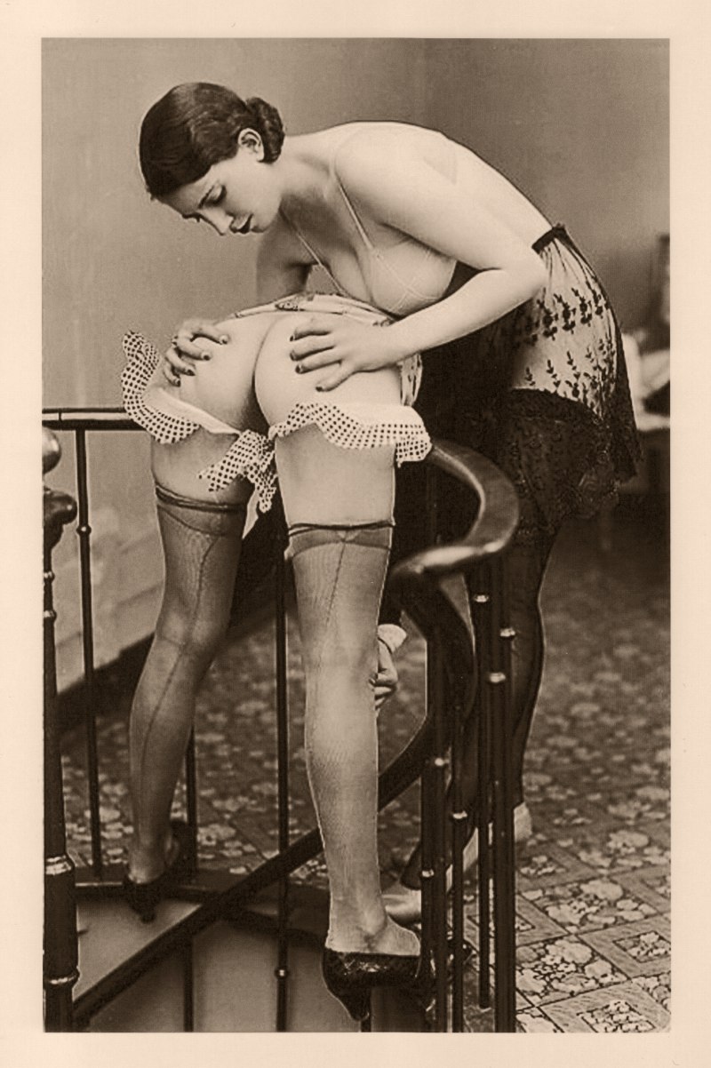 Ретро дамы волосатые в чулках