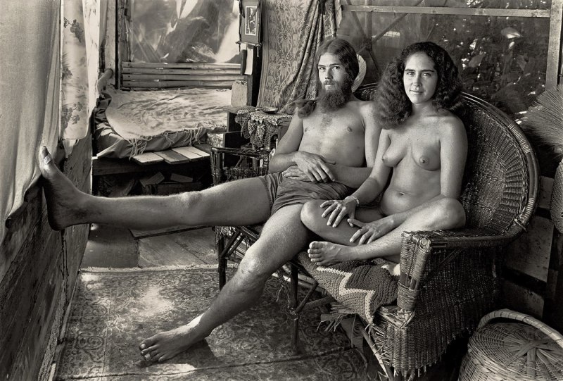 Ретро волосатые хиппи девки