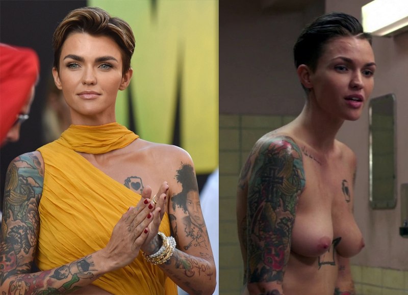 Руби Роуз грудь