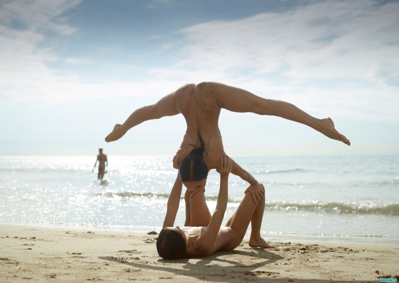 Джульетта и Магдалена на пляже