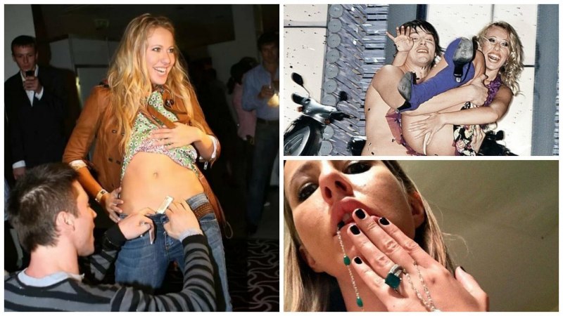 Ксения Собчак бухая