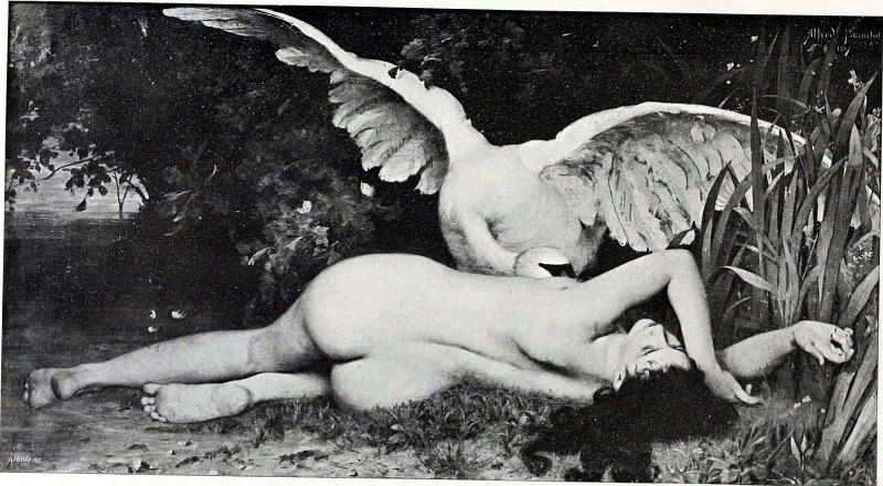 Леда оттраханная лебедем