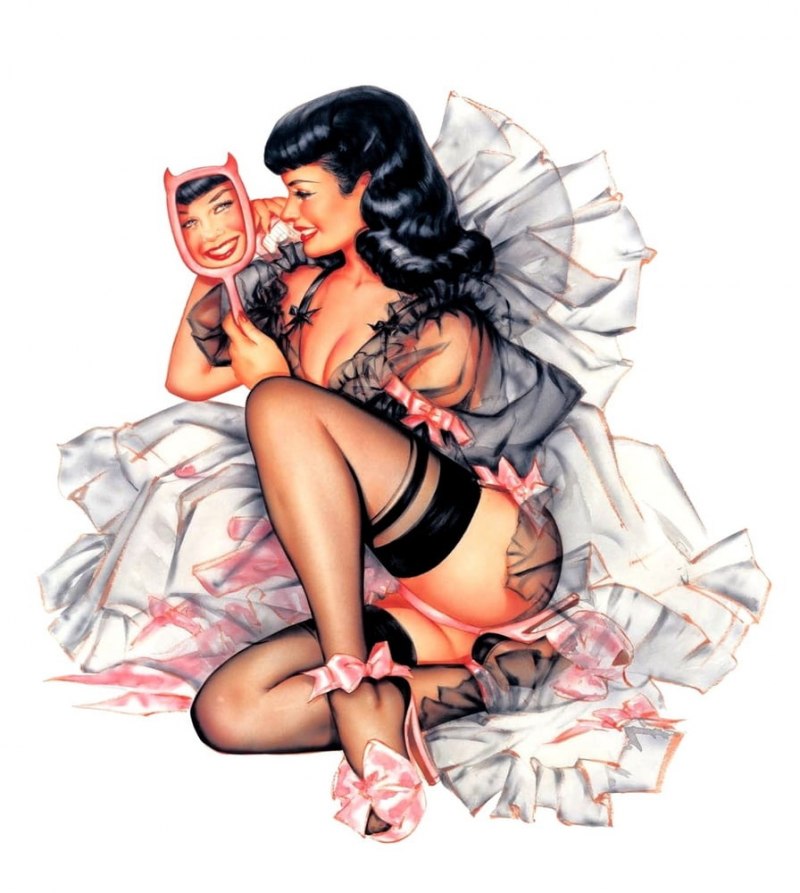Порнографические рисунки в стиле пин ап