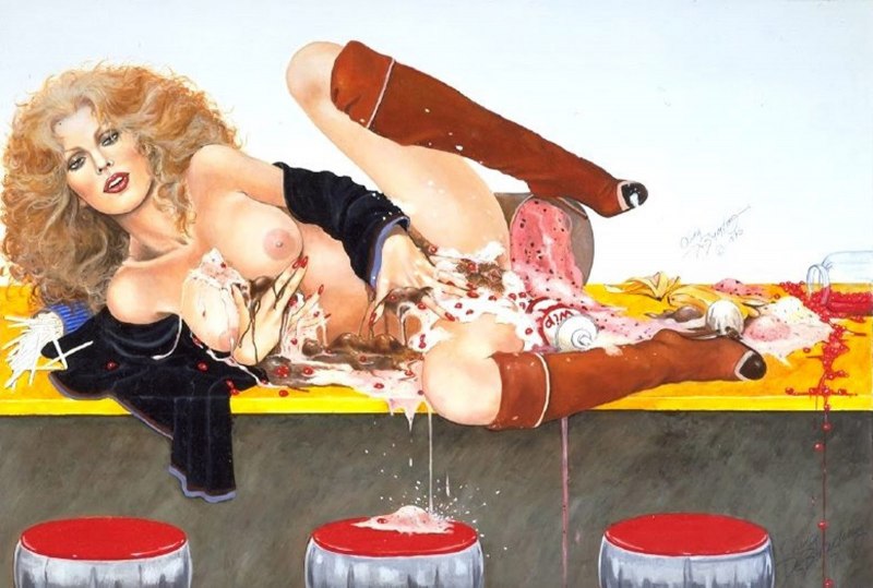 Пин ап обконченные девки