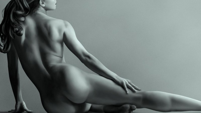 Красивое женское тело ню