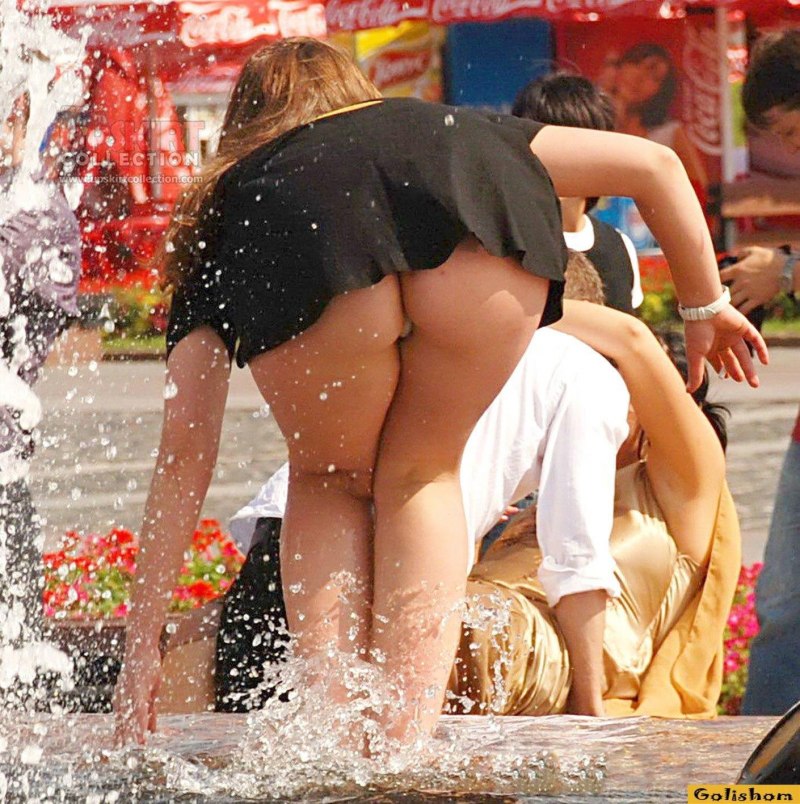 Пьяные девушки без трусов