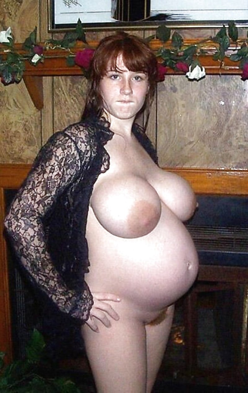 Огромные сиськи беременной