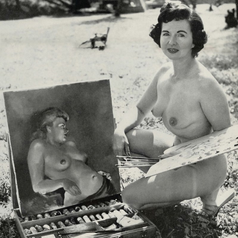 Винтаж-нудизм #041 Vintage-Retro-Erotica голышом