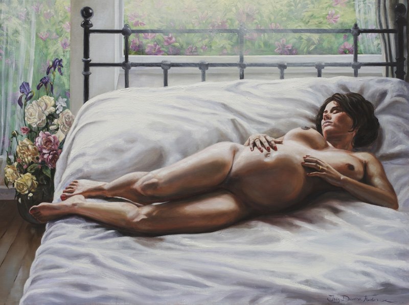 Гиперреализм в живописи ню