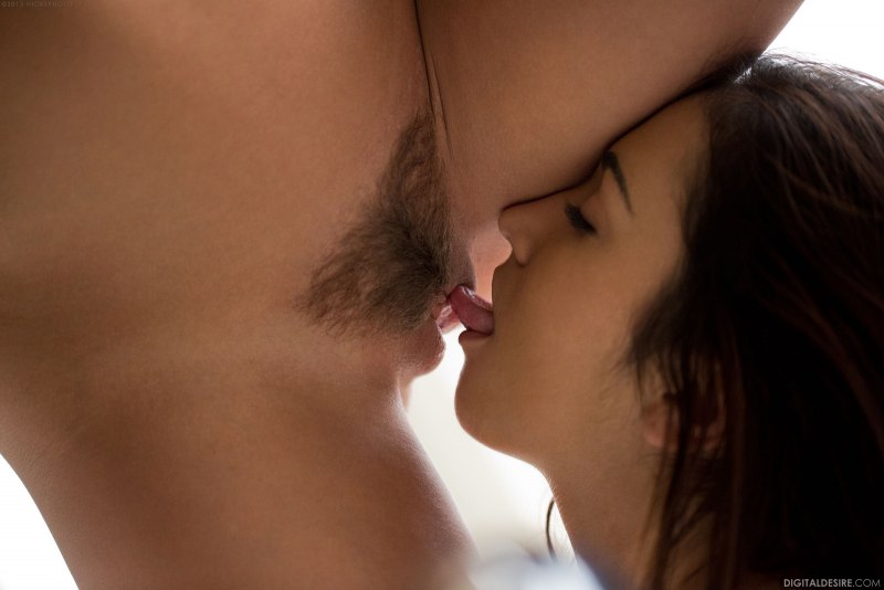 Женский кунилингус крупно