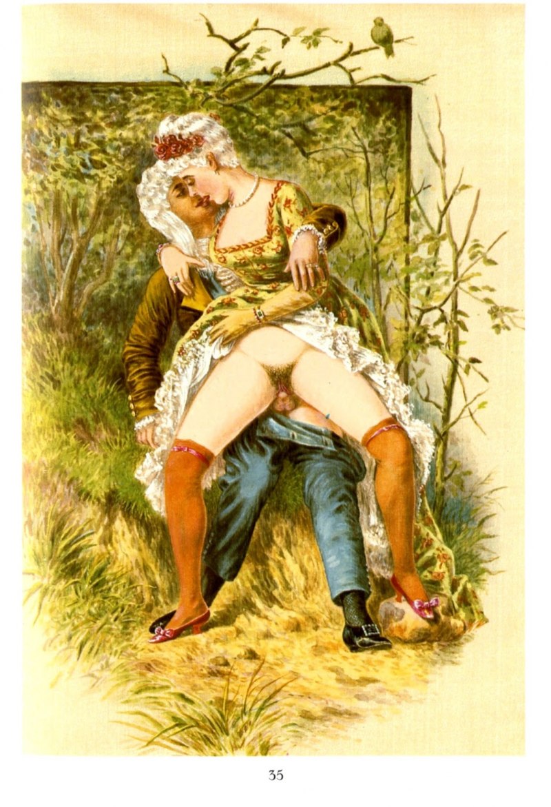 Старинные эротические рисунки