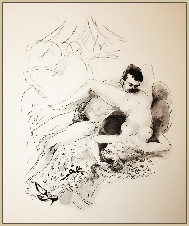 Иллюстрации в стиле ню