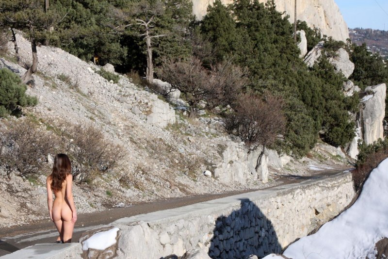 На голом пляже в Симеизе