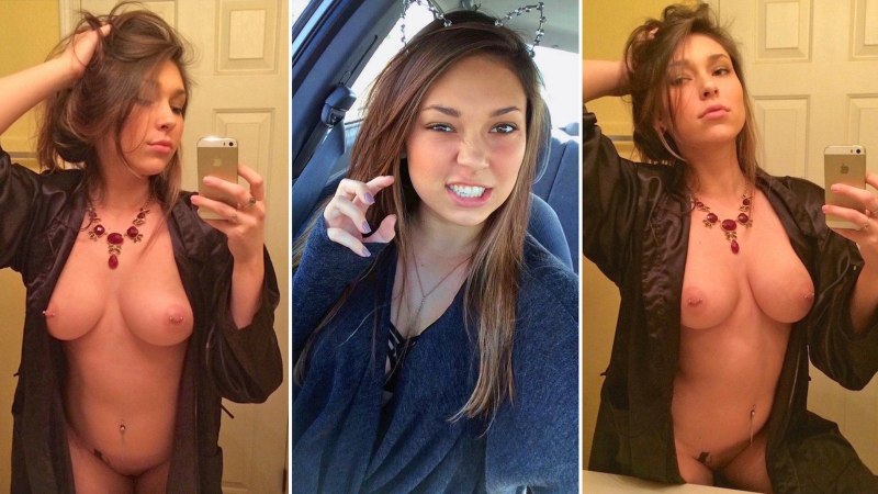 Селфи в одежде и без одежды