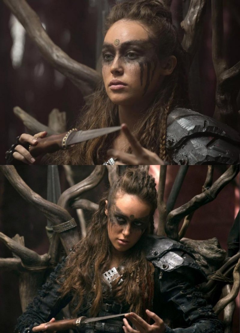 Алисия дебнем-Керри и Элиза Тейлор поцелуй