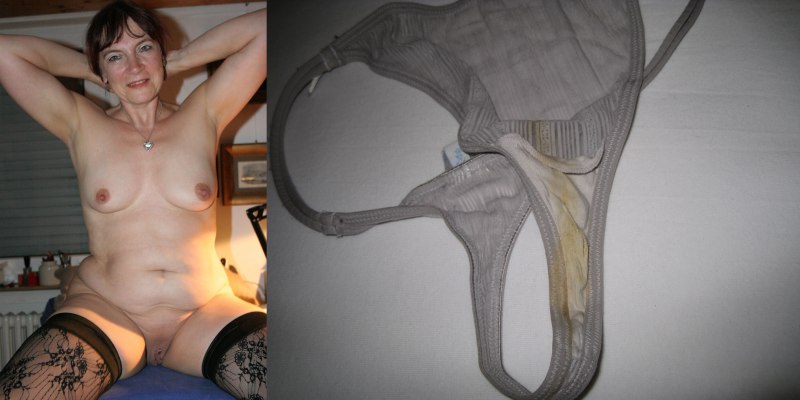 Грязные трусики зрелой