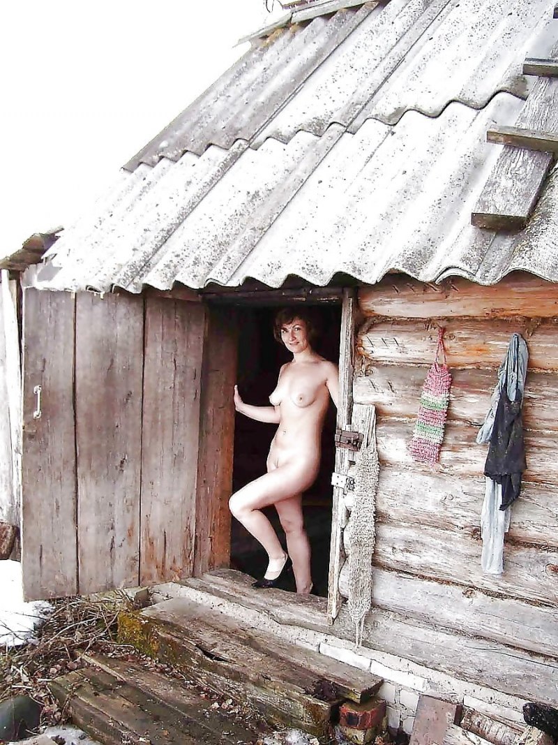 Деревенские девки в бане