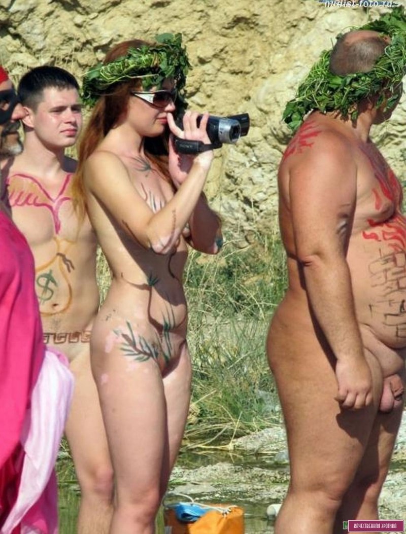 Хэллоуин голый бодиарт