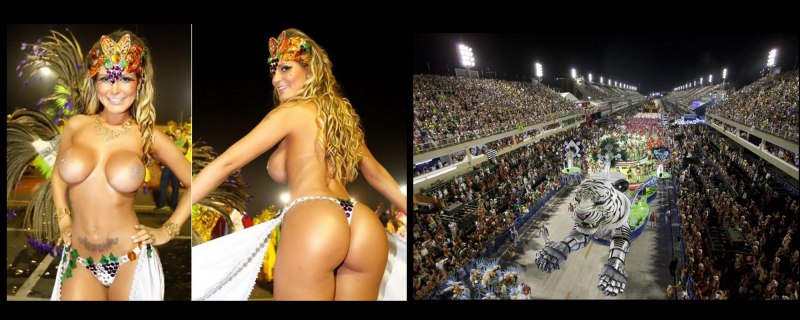 Бразильская певица без трусов