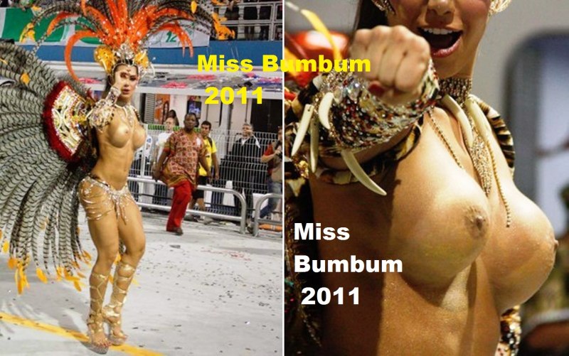 Совершенно голая на карнавале