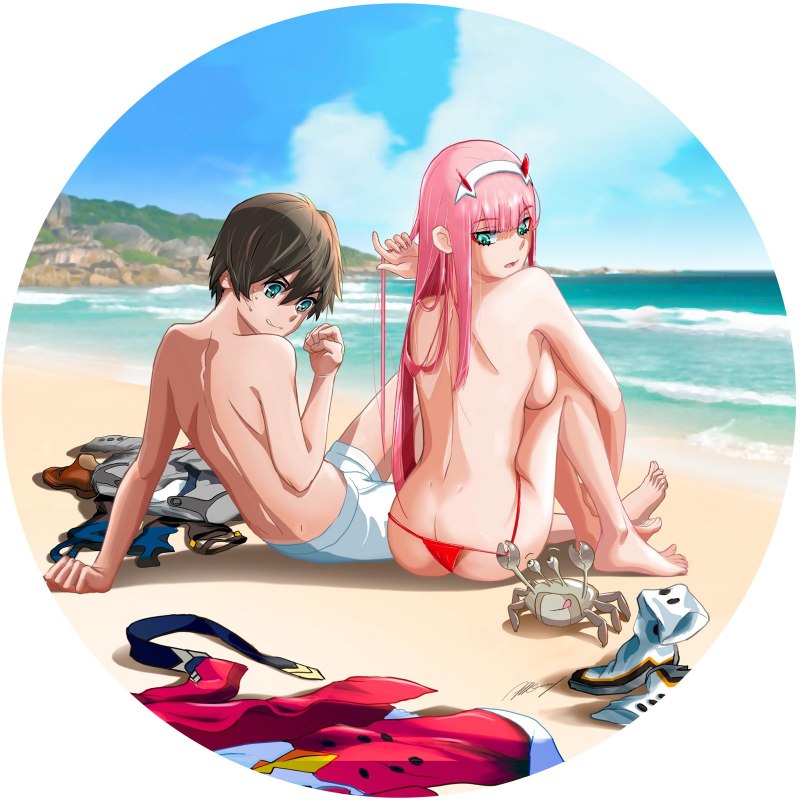 Ноль два аниме хентай голая