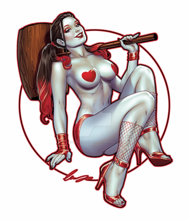 Марго Робби голая Харли Квин