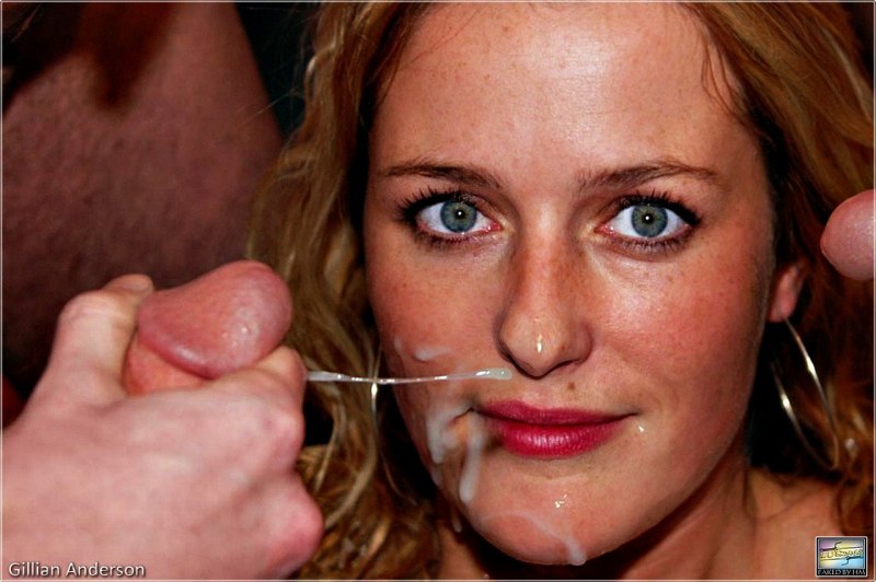 Джилиан Андерсон blowjob facial