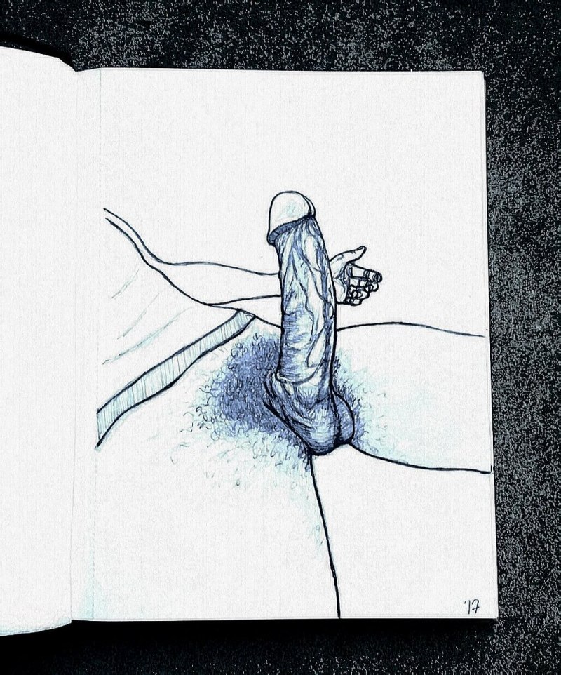 Красивый нарисованный член