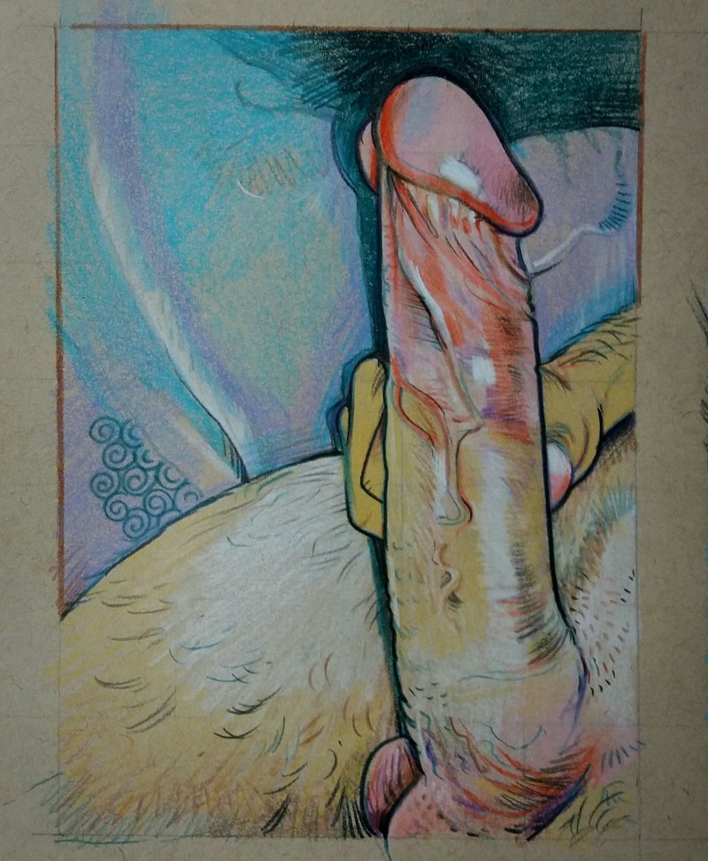 Порнографические рисунки кончила