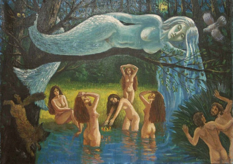 Ночь на Ивана Купалу живопись ню